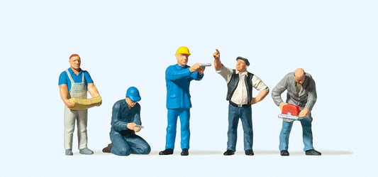 Preiser 10498 Craftsmen (5) Exclusive Figure Set HO