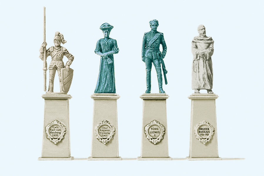Preiser 10525 Statues (3) Exclusive Figure Set HO