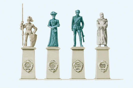 Preiser 10525 Statues (3) Exclusive Figure Set HO