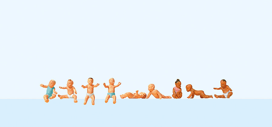 Preiser 10529 Babies (9) Exclusive Figure Set HO