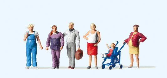 Preiser 10550 Pregnant Women (6) Exclusive Figure Set HO