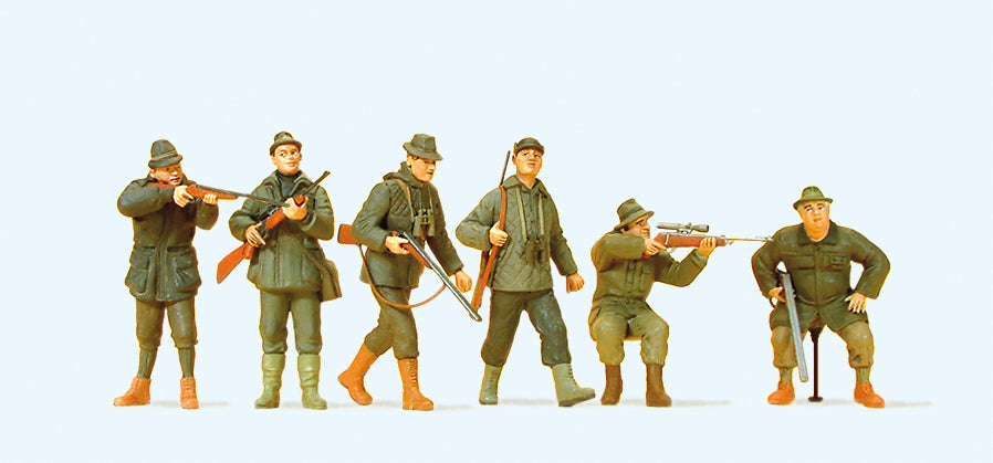 Preiser 10552 Huntsmen (6) Exclusive Figure Set HO