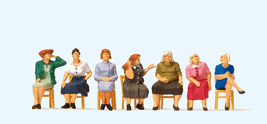 Preiser 10580 Seated Women (7) Exclusive Figure Set HO