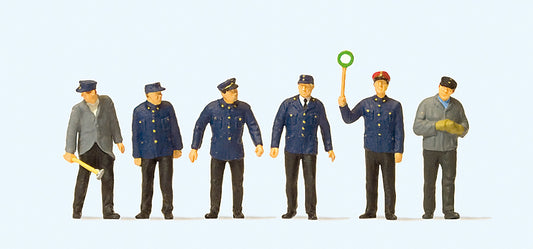 Preiser 10584 DB Railway Personnel Era III (6) Exclusive Figure Set HO