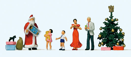 Preiser 10652 Merry Christmas Scene (5) Exclusive Figure Set HO