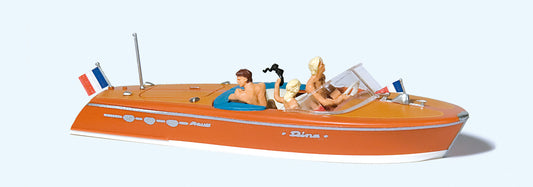 Preiser 10689 Riva Ariston Motorboat with Crew (3) Exclusive Figure Set HO
