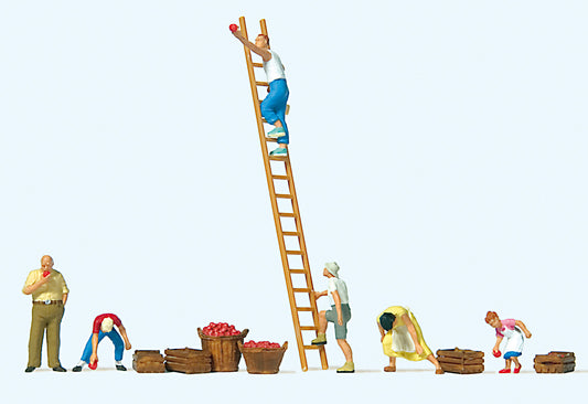 Preiser 10720 Apple Harvest (6) Exclusive Figure Set HO