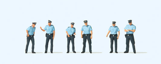 Preiser 10743 German Policemen Summer Uniform (6) Exclusive Figure Set HO