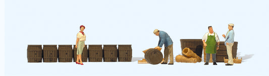 Preiser On the Wine Grower's Farm (4) Exclusive Figure Set HO Gauge PR10781