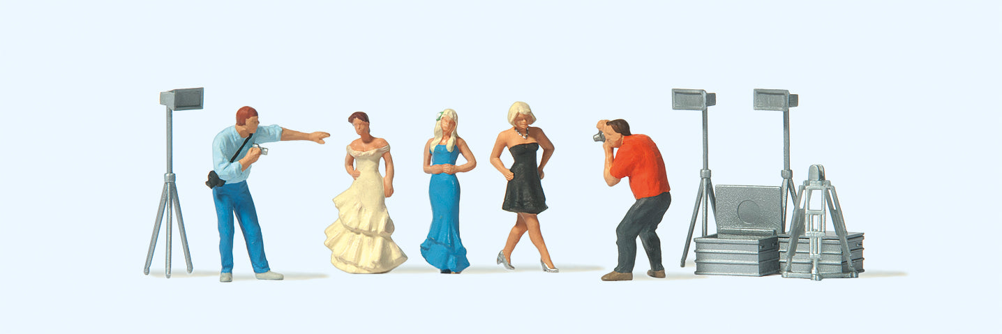 Preiser 10789 Fashion Shoot (5) Exclusive Figure Set HO