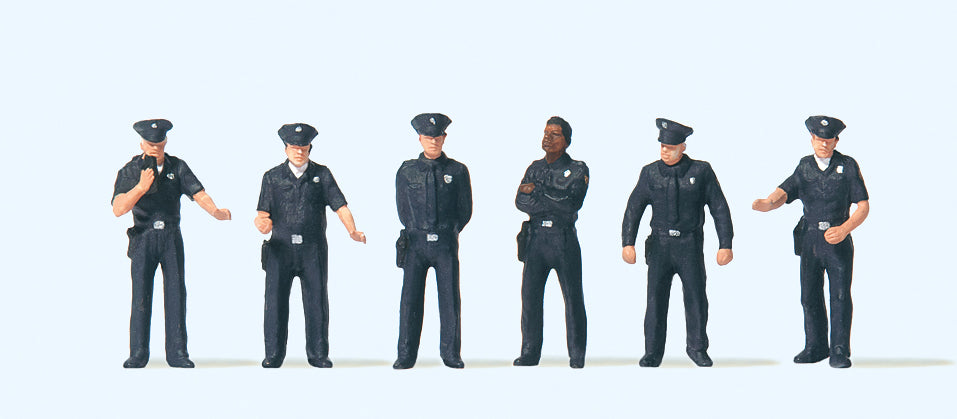 Preiser 10799 US City Police (6) Exclusive Figure Set HO