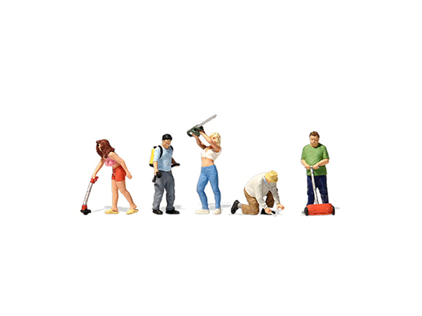 Preiser Gardening (5) Exclusive Figure Set PR10810 HO Gauge