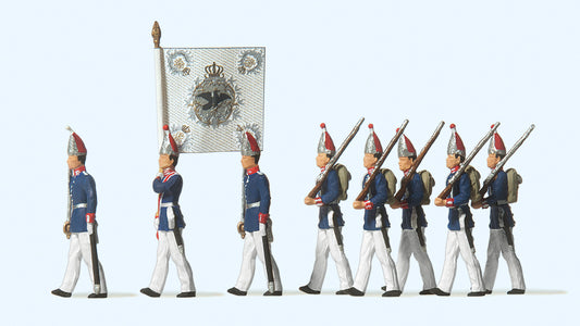 Preiser 12188 Guards Regiment on Foot Potsdam 1894(8) Exclusive Figure Set HO
