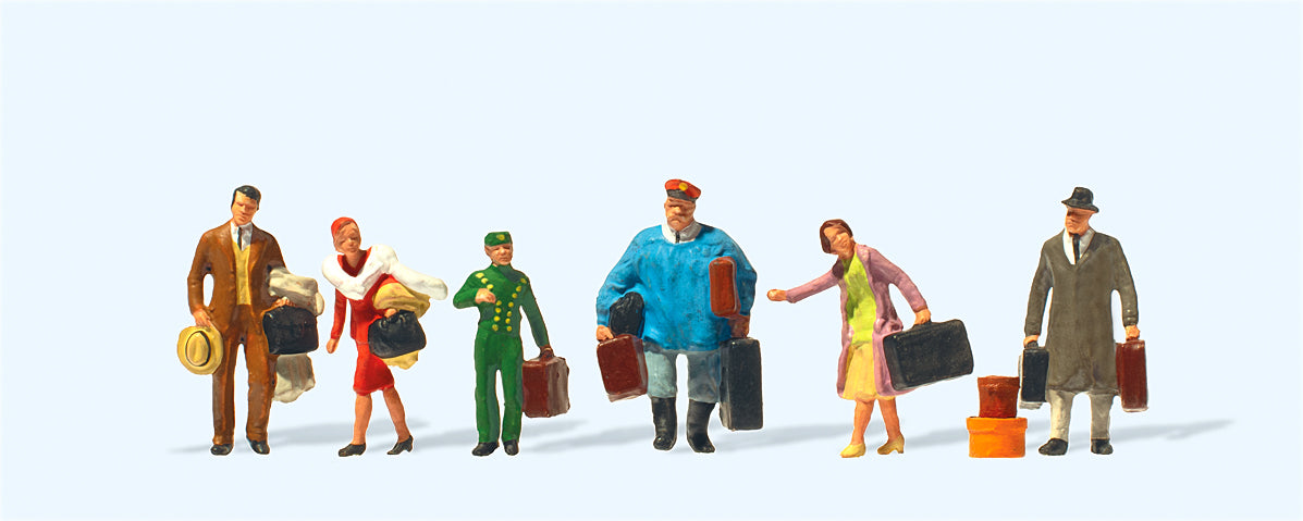Preiser Passengers 1925-30 (6) 75th Anniversary Figure Set HO Gauge PR12445