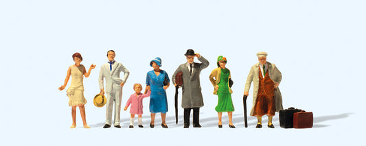 Preiser Passers By (7) 75th Anniversary Figure Set HO Gauge PR12446