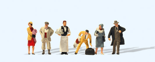 Preiser On the Platform 1925-30 (6) 75th Anniversary Figure Set HO Gauge PR12448