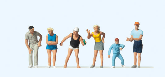 Preiser 14079 Spectators (6) Standard Figure Set HO