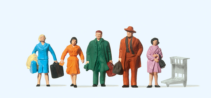 Preiser 14104 Passengers (5) Standard Figure Set HO
