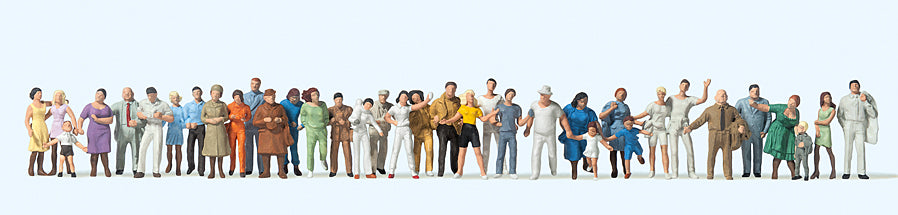 Preiser 14412 Standing/Walking Passers By (36) Standard Figure Set HO