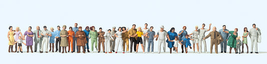Preiser 14412 Standing/Walking Passers By (36) Standard Figure Set HO