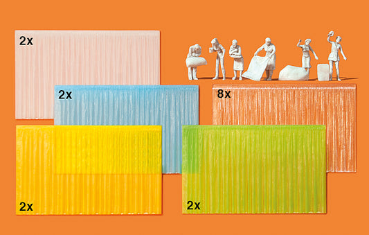 Preiser 16360 At the Window (16) Unpainted Figures HO