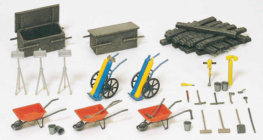Preiser 17175 Welding Equipment for Track Workers Kit HO