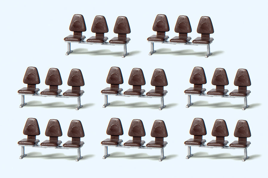 Preiser 17215 Modern Modular Seating (8) Kit HO