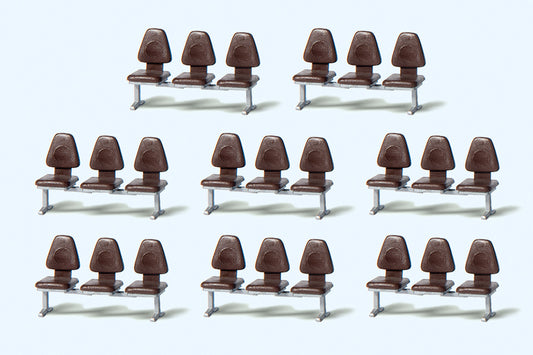 Preiser 17215 Modern Modular Seating (8) Kit HO