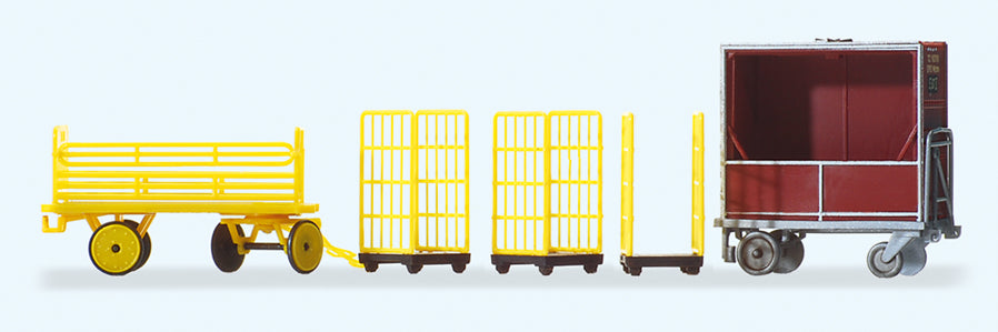 Preiser 17702 German Postal Carts (5) HO