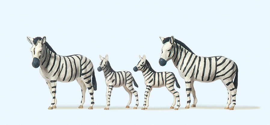 Preiser 20387 Circus Zebras (4) Figure Set HO