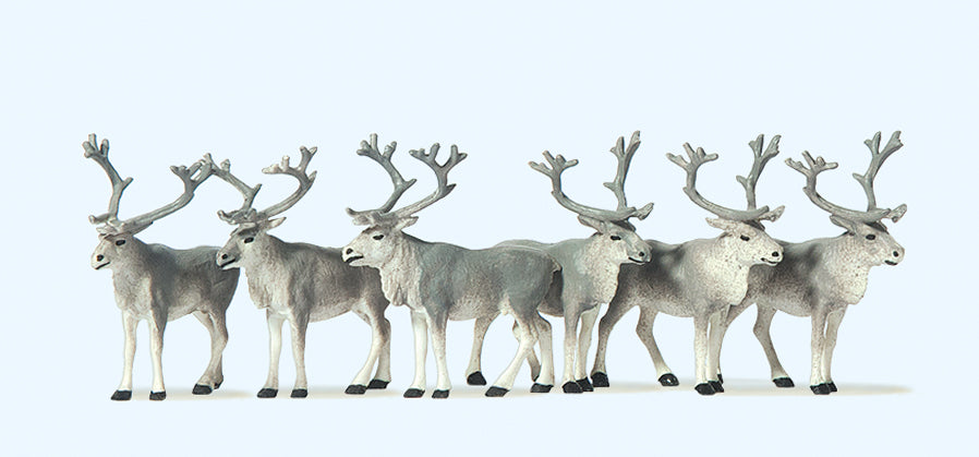 Preiser 20394 Circus Reindeers (6) Figure Set HO