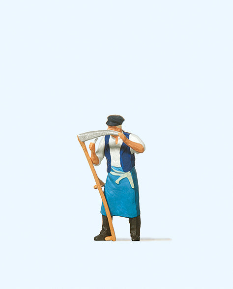 Preiser 28041 Farmer with Scythe Figure HO