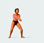 Preiser 28064 Beach Volleyball Figure HO