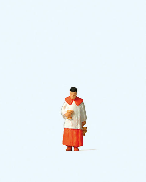 Preiser 28067 Verger Carrying Holy Water Figure HO