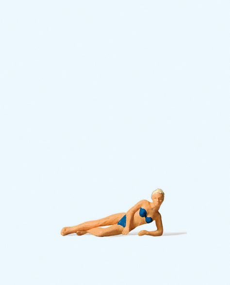 Preiser 28073 Female Bather Lying Figure HO