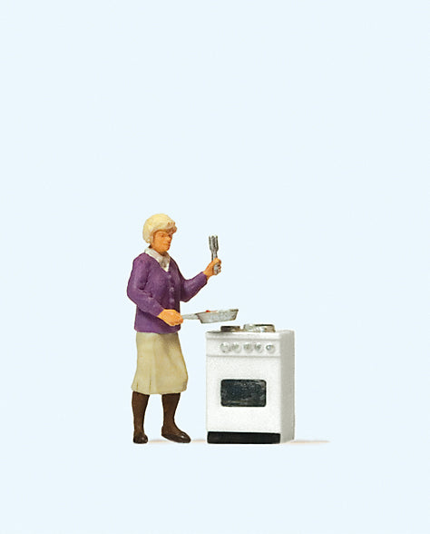 Preiser 28133 At the Stove Figure HO