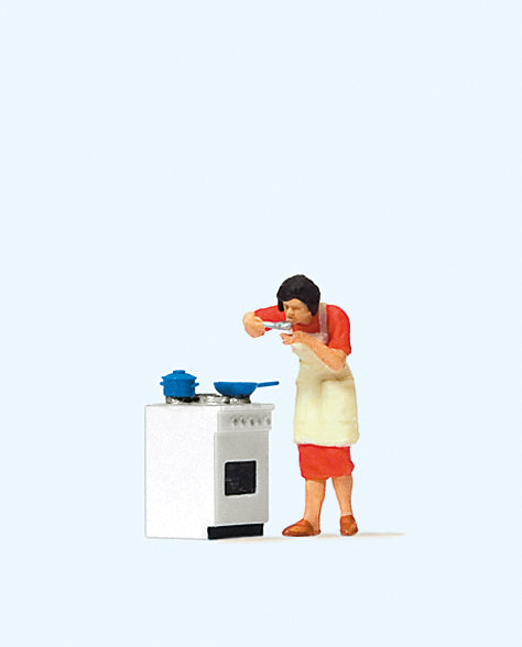 Preiser 28137 Tasting the Dinner Figure HO