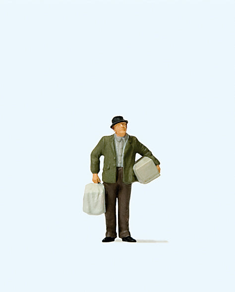 Preiser 28160 Man with Bird Cage Figure HO