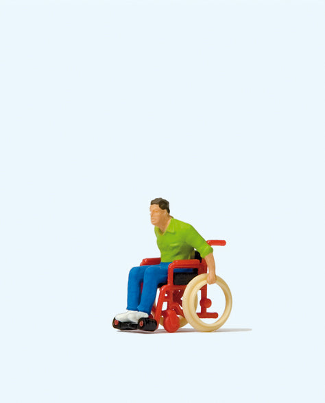 Preiser 28164 Man in Wheelchair Figure HO
