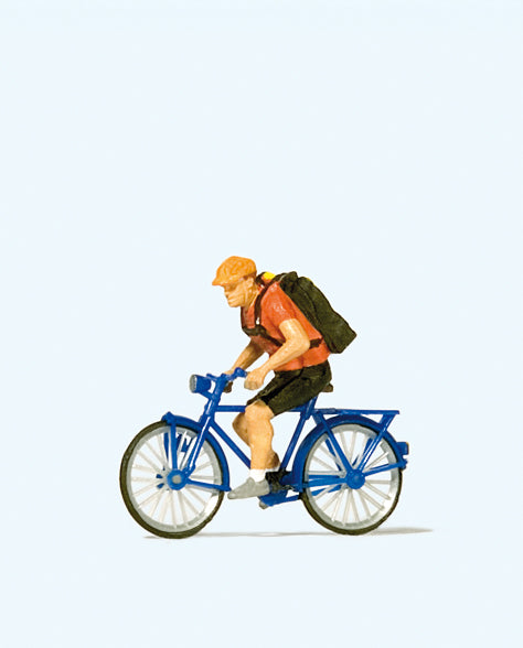Preiser 28175 Bicycle Courier Figure HO