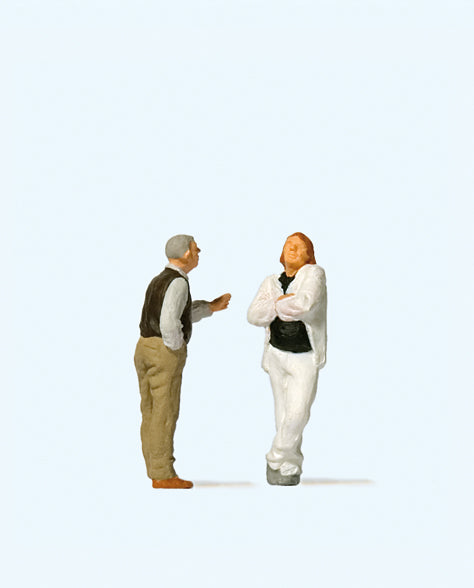 Preiser 28180 Arguing Couple Figure HO