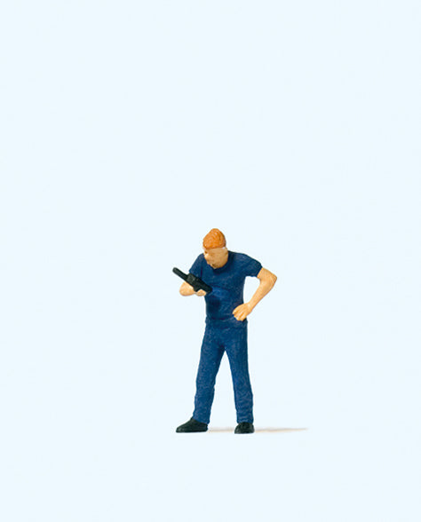 Preiser 28202 Fireman with Radio Figure HO