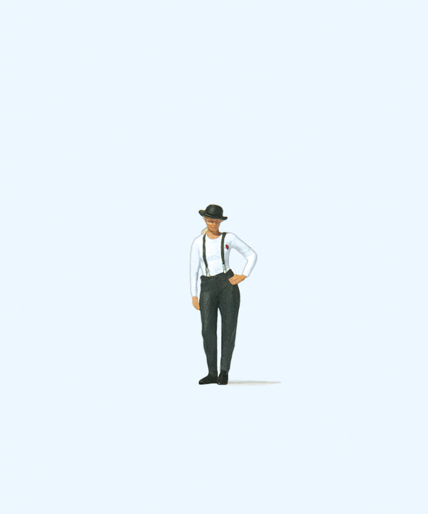 Preiser 28230 Woman in Bowler Hat Figure HO