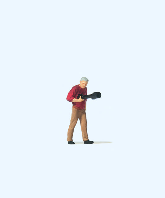 Preiser 28245 Zoom Lens Photographer Figure HO