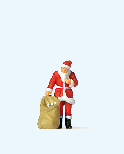 Preiser 29027 Santa Claus with Sack of Gifts Figure HO