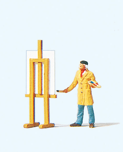 Preiser 29058 Artist with Easel Figure HO