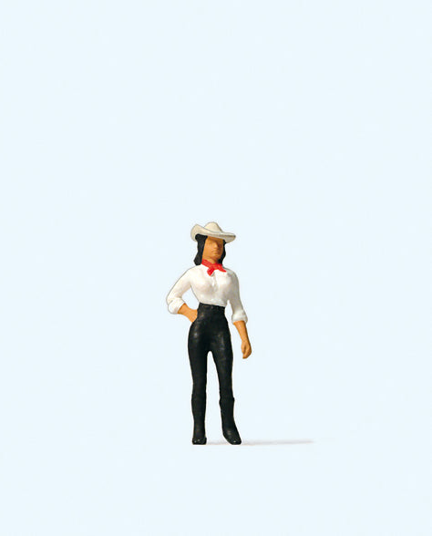 Preiser 29064 Cowgirl Figure HO