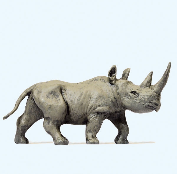 Preiser 29521 African Rhinoceros (Head Up) Figure HO