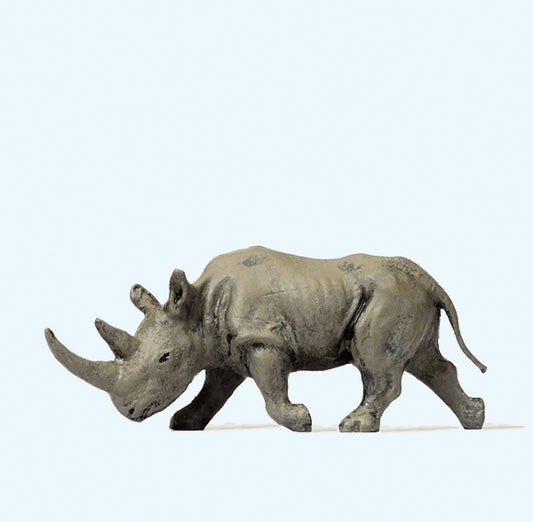 Preiser 29522 African Rhinoceros (Head Down) Figure HO