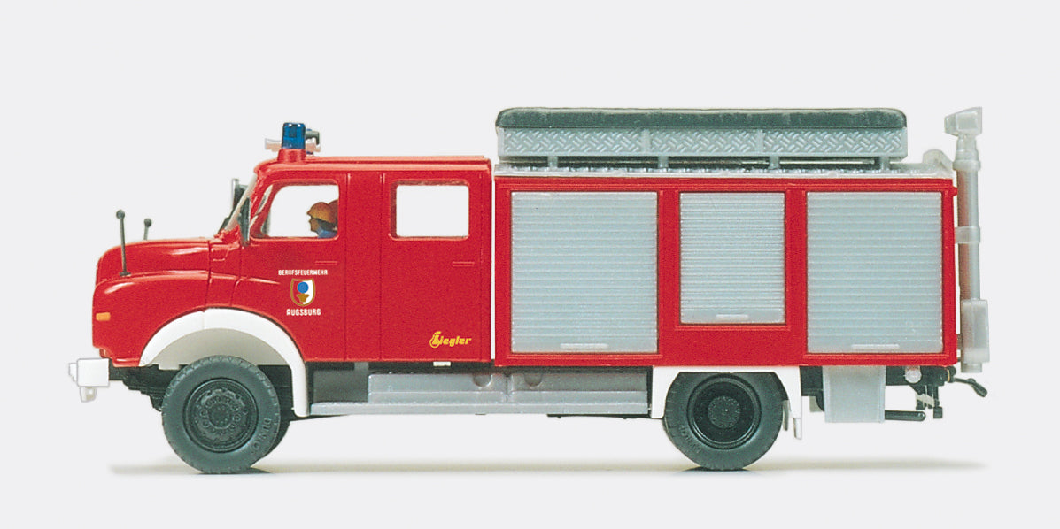 Preiser 35006 Fire Service Rescue/Oil Equipment MAN 11.168 Ziegler Body HO